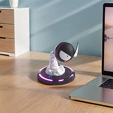 Ультразвуковий зволожувач повітря Gastly Humidifier 4.0 з LED підсвіткою, чорний, фото 3