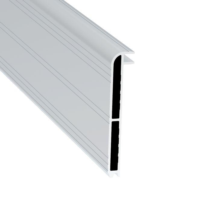 Профіль NE3080LAS алюмінієвий, без покриття з висотою 80мм, папа, для N-Case System. Сумісний з пластиковим куточком, фото 1