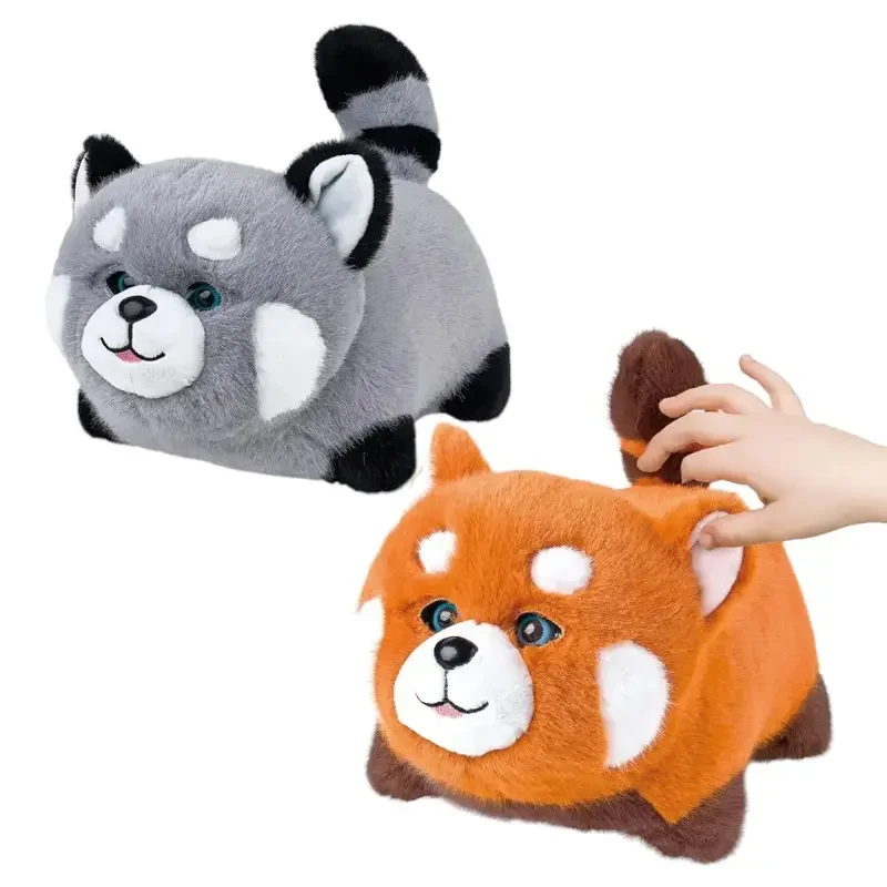 Реалістична м'яка іграшка повторюшка пандочка плюшевий друг для дітей 2 кольори звірок моргає говорить реагує, фото 1