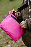 Рожева сумка через плече, тактична сумка кросбоді з великою панеллю для патчів Стохід, фото 3