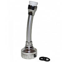 Насадка на кран аератор для змішувача Ango LJ 2020-3LA пластик 2 режиму М22 з перехідником М24 гнучкий шланг