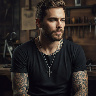 Хрестик на шию у готичному стилі, фото 2