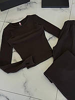 Трендовий костюм ПАЛАЦЦО з преміальної щільної тканини з ефектом кашеміру