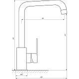 Змішувач для кухні TOPAZ BARTS TB 07423-H36-BL, фото 5