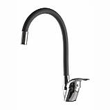 Змішувач для кухні EcoMix ENERGO E-GEZ-203SLR-GRAY, фото 3