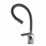 Змішувач для кухні EcoMix ENERGO E-GEZ-203SLR-GRAY, фото 4