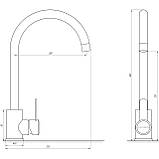 Змішувач для кухні Globus Lux WIEN SUS2-203SN, фото 4