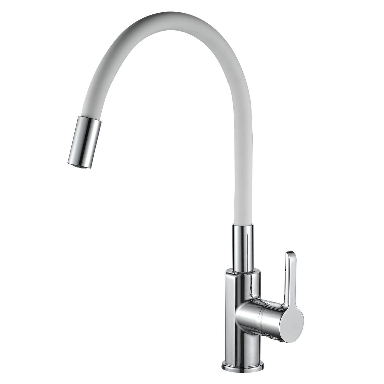 Змішувач для кухні DOMINO PRESTIGE DPS-203SLR-WHITE, фото 1