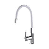 Змішувач для кухні DOMINO PRESTIGE DPS-203SLR-WHITE, фото 2