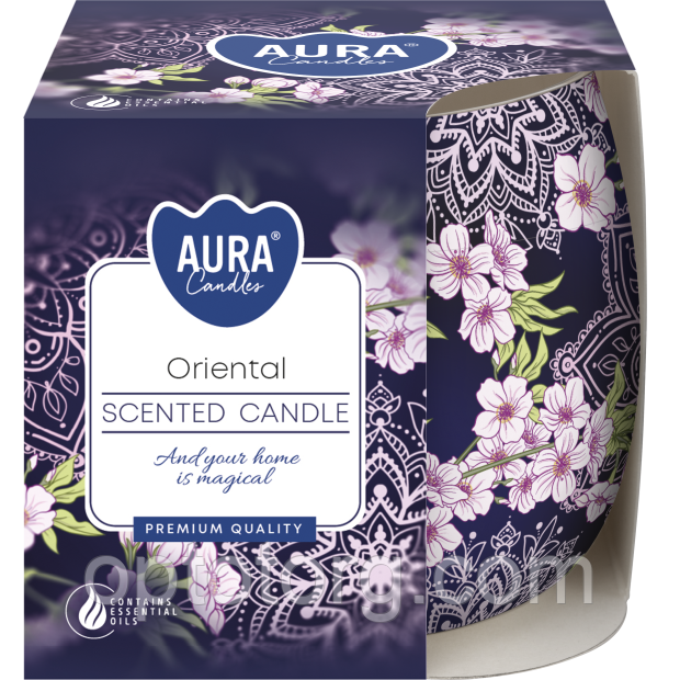 Свічки ароматизовані в склянках Bispol Польща Oriental, фото 1