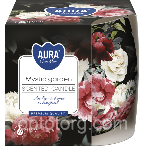 Свічки ароматизовані в склянках Bispol Польща Mystik Garden, фото 1