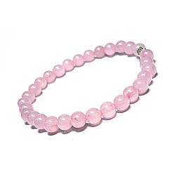 МІНІК-рожевий кварц. Браслет з натурального каменю