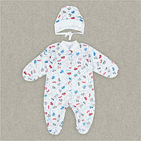 Комплект дитячий для хлопчика Gabbi "Бебі-2" теплий Червоний на р. 56 (10904)