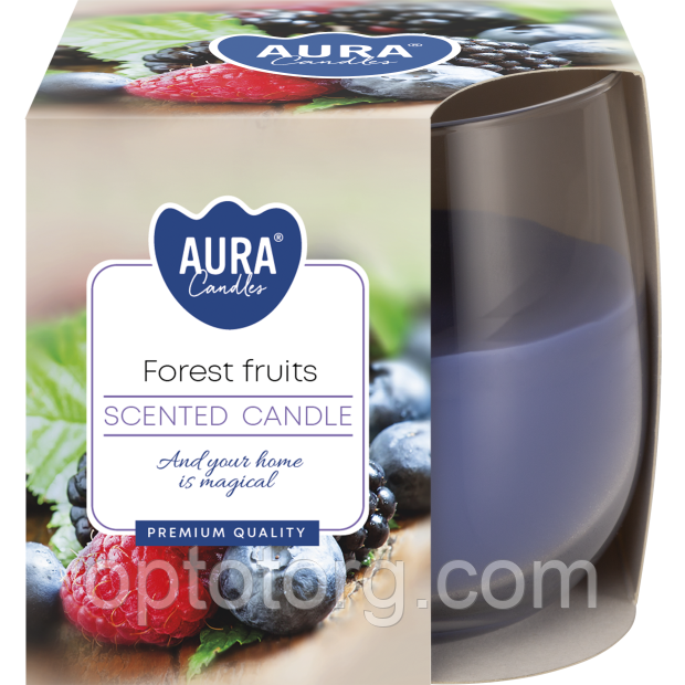 Свічки ароматизовані в склянках Bispol Berries, фото 1