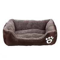 Ліження м'яке для тварин/спальне місце-будиночок для котів і собак NS133/м'який теплий килимок 50 х 40 см