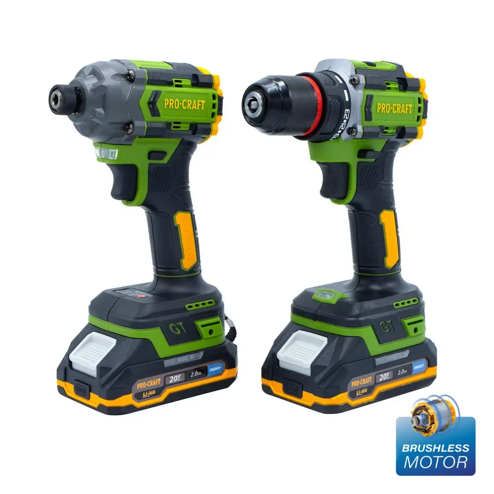 Акумуляторний інструмент (шуруповерт та гвинтоверт) в кейсі Procraft PA-214 Set (2 АКБ, 2А/год), фото 1