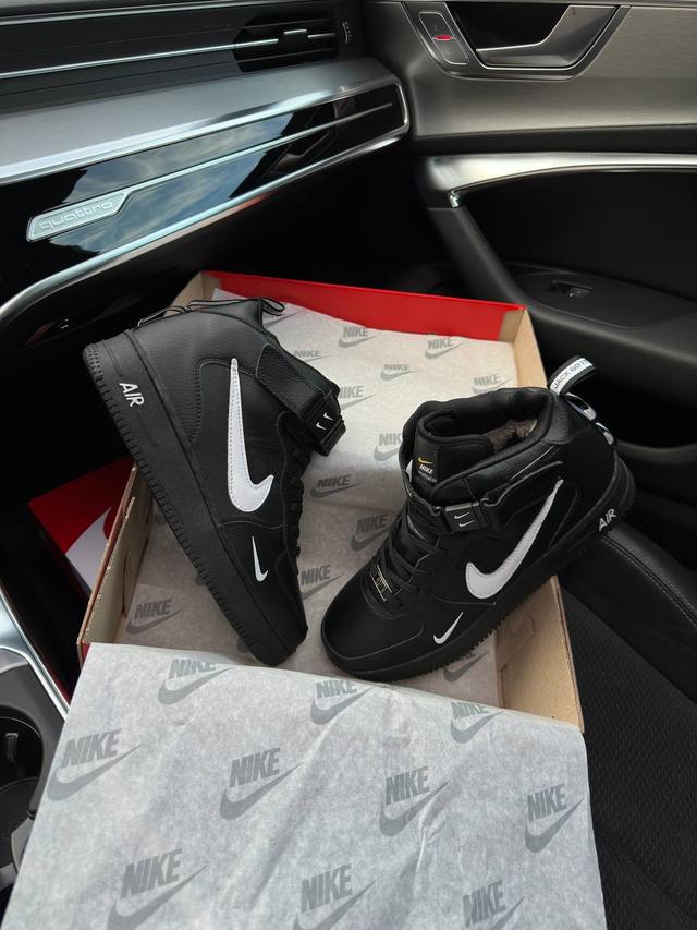 Nike Air Force 1 LV8 High Black ЗИМА