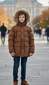 Куртка утеплена на хлопчиків оптом, Nature, 8-16 рр., арт. RYB-8460-2