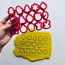 3D-формочки-вирубки для пряників "Набір міні 34"