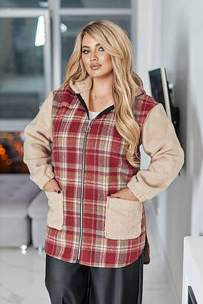 Жіночий кардиган великого розміру Розміри: 50-52, 54-56, 58-60, фото 1