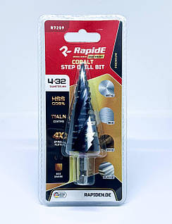 Кобальтове свердло східчасте по металу RapidE RED POINT 4-22mm R7208