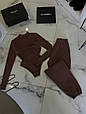 Комплект з утепленням (боді + джогери) Модель: 1526-2385 Колір: чорний, мокко, шоколад, фото 8