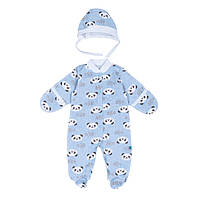 Комплект дитячий для хлопчика Gabbi "Бебі-2" теплий Синій на р. 56 (10904)