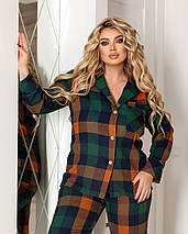 Жіноча байкова піжама великого розміру Розміри: 50-52, 54-56, 58-60, фото 3