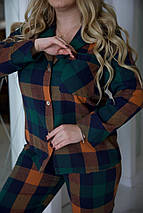 Жіноча байкова піжама великого розміру Розміри: 50-52, 54-56, 58-60, фото 4