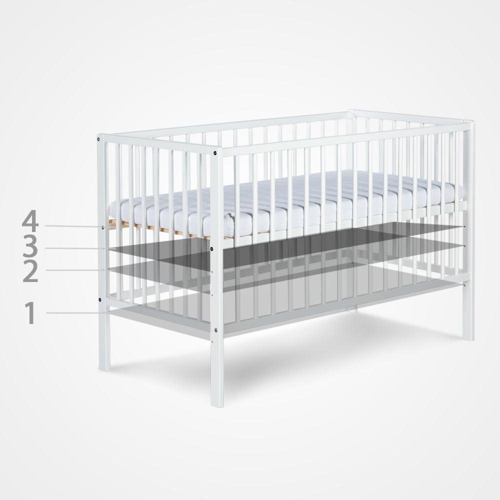 Дитяче ліжечко KLUPS FRANK White, фото 1