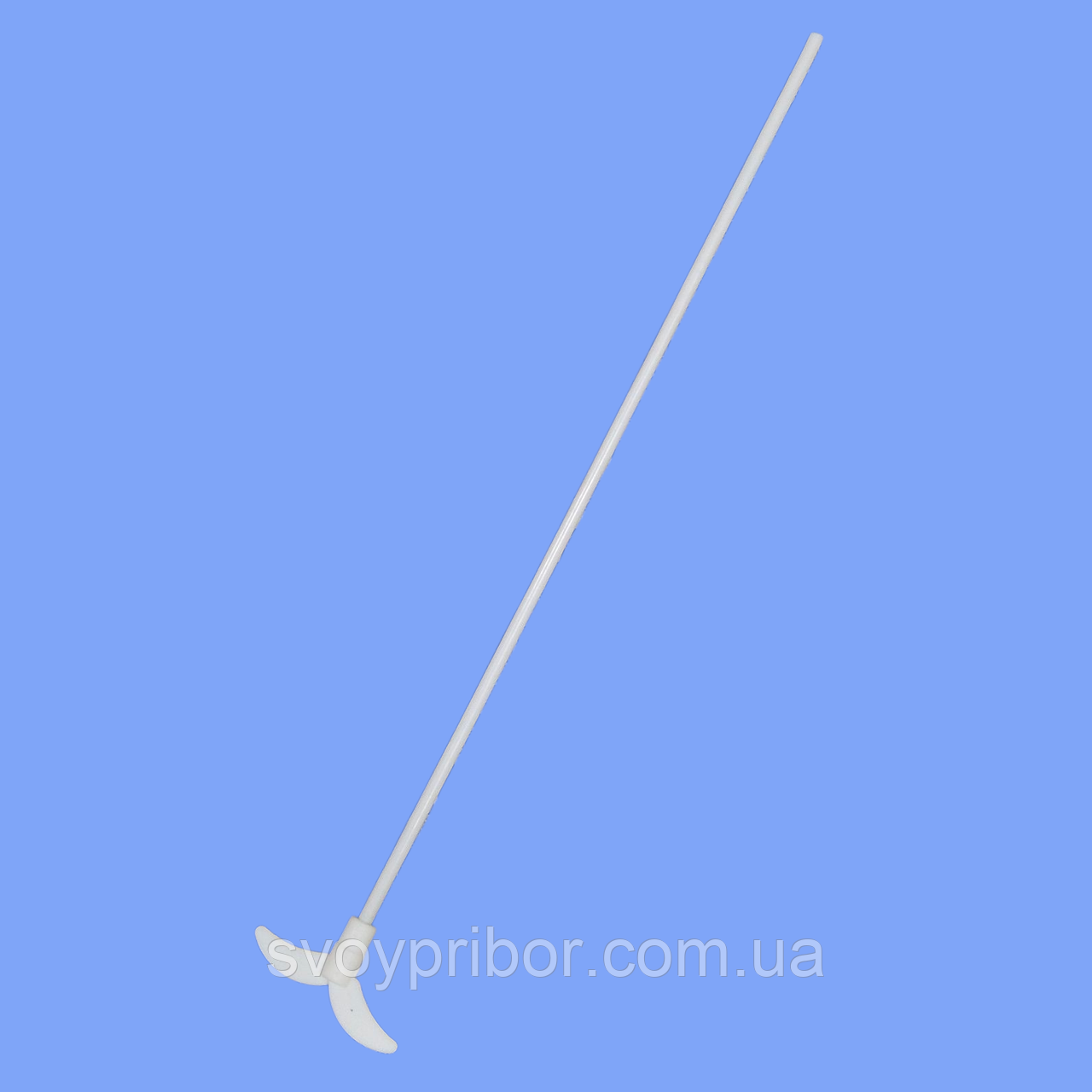 Двохлопастна мішалка L-400мм н/ж з покриттям PTFE для верхньоприводних мішалок (ширина лопостей 85мм), фото 1