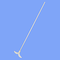 Двохлопастна мішалка L-400мм н/ж з покриттям PTFE для верхньоприводних мішалок (ширина лопостей 85мм)