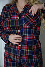 Жіноча байкова піжама великого розміру Розміри: 50-52, 54-56, 58-60, фото 5