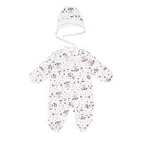 Комплект дитячий для хлопчика Gabbi "Бебі-2" теплий Молочний на р. 56 (10904)