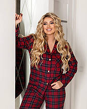 Жіноча байкова піжама великого розміру Розміри: 50-52, 54-56, 58-60, фото 4