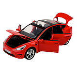 Машинка металева АВТОПРОМ Tesla model 3, 1:24, моделька Тесла, фото 5