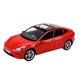 Машинка металева АВТОПРОМ Tesla model 3, 1:24, моделька Тесла, фото 4