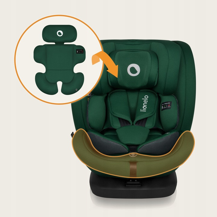 Дитяче автокрісло Lionelo BASTIAAN I-SIZE GREEN FOREST, фото 1