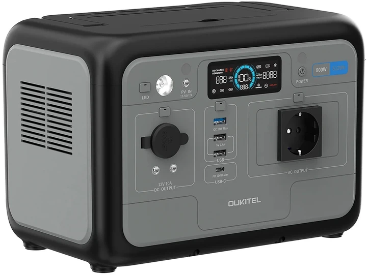 Портативна зарядна станція (електростанція) OUKITEL P800 800 Вт, фото 1