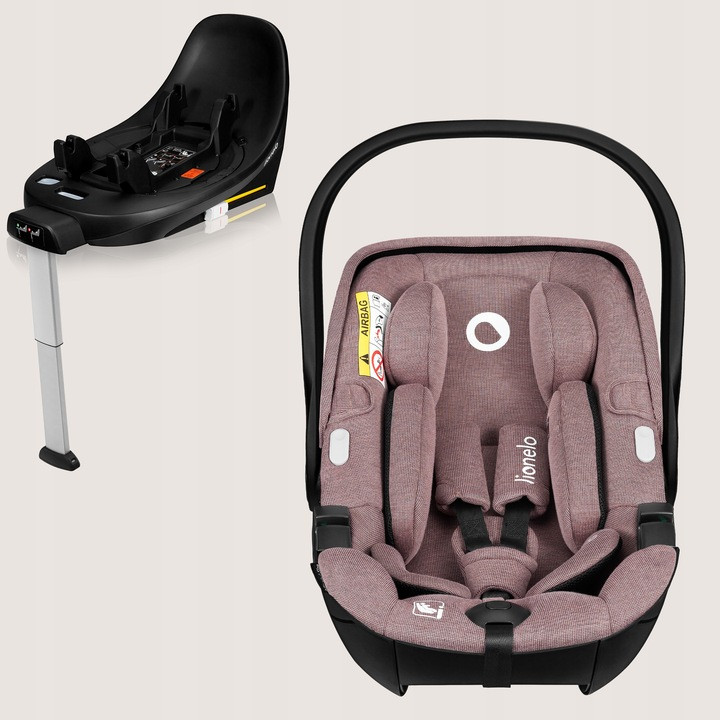 База з автокріслом Lionelo MOXIE I-SIZE SET PINK MAUVE, фото 1
