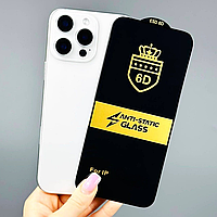 Захисне скло 6D Black для iPhone 15 Pro Max повне покриття захист екрана від пошкоджень