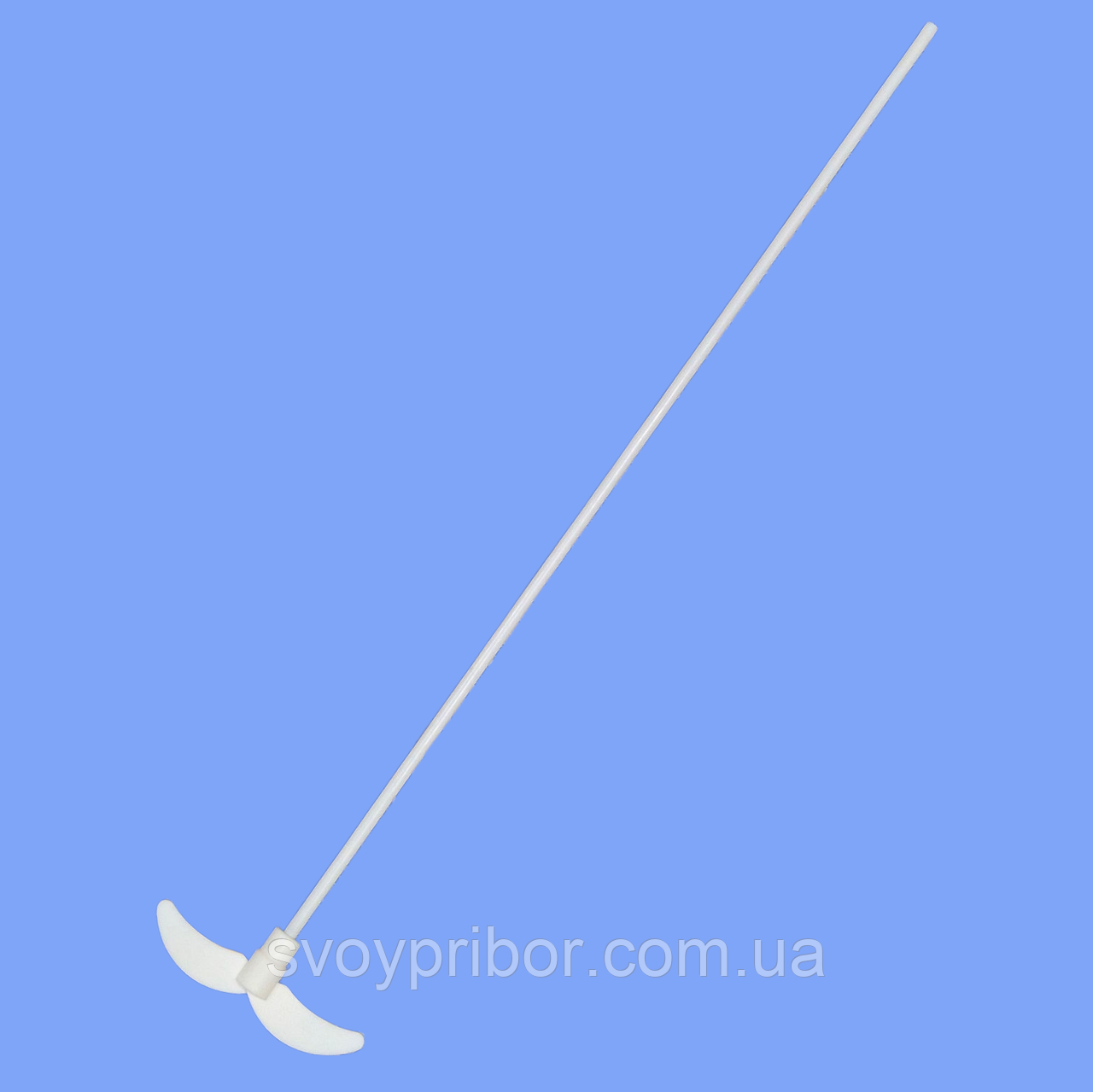 Двохлопастна мішалка L-600мм н/ж з покриттям PTFE для верхньоприводних мішалок (ширина лопостей 120мм), фото 1