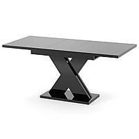 Обідній розсувний стіл Неман ЛАМАР МДФ Чорний глянець