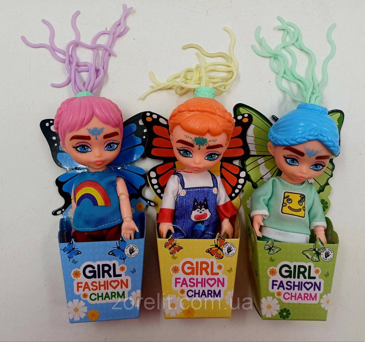 Лялька Little Fairies силіконове волосся тягнеться(17*17,5*28,5) (1/16) ціна за 1шт, фото 1