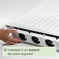 Комплект вентиляторов для радиатора SpeedComfort Duo – Комплект из 2-х вентиляторов для радиатора – Энергоэффективный, белый