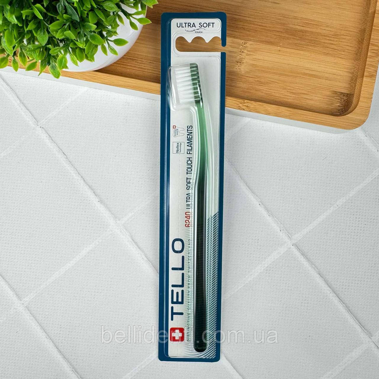 Зубна щітка Tello Ultra Soft 6240 (зелена), 1 шт