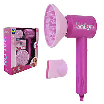 Набір перукаря: фен дує,розчіска,аксес.,на бат-ці,в кор-ці,21,5х5х27см№YF822C-2(42)(84)КІ