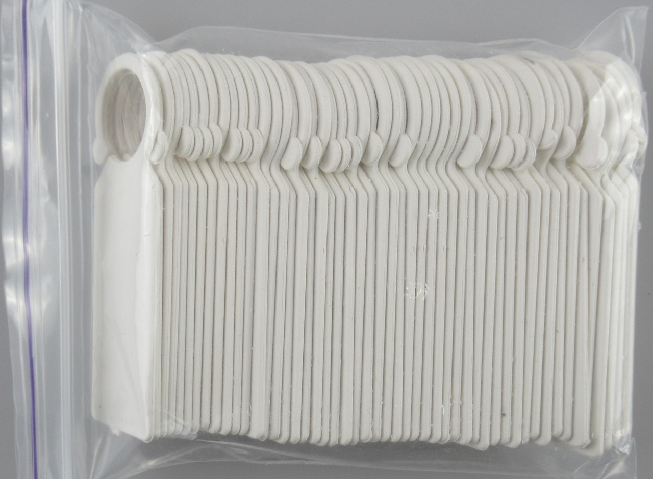 Садова Бірка для Маркування Рослин 50 шт. "Біла". Пластикова навісна етикетка для саджанців, фото 1