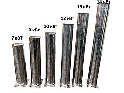 Газовий трубчастий пальник 7 кВт (Ø51 мм, L — 215 мм) нержавійка, "Polidoro" Італія, фото 4