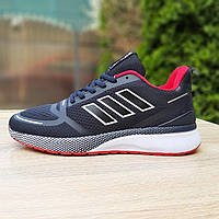 Кросівки чоловічі Adidas Nova темно-сині з червоним euro shoes